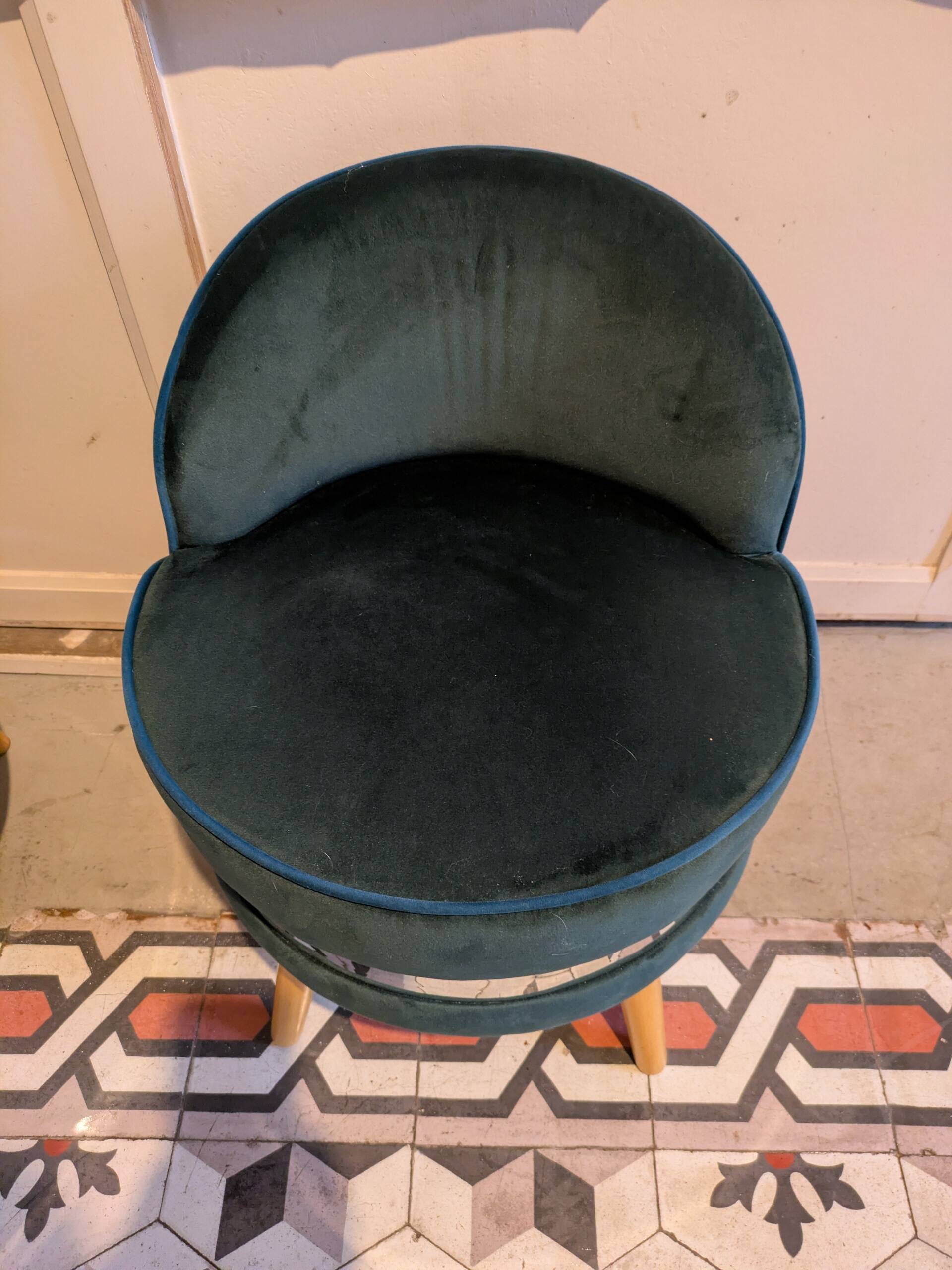 MINI CHAIRS in wood and velvet