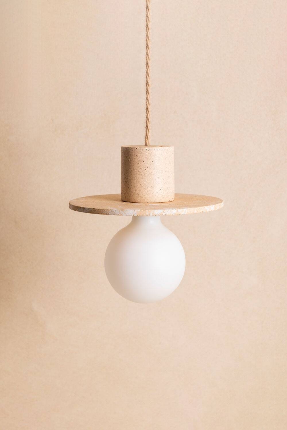 Alba suspension in mixed beige concrete