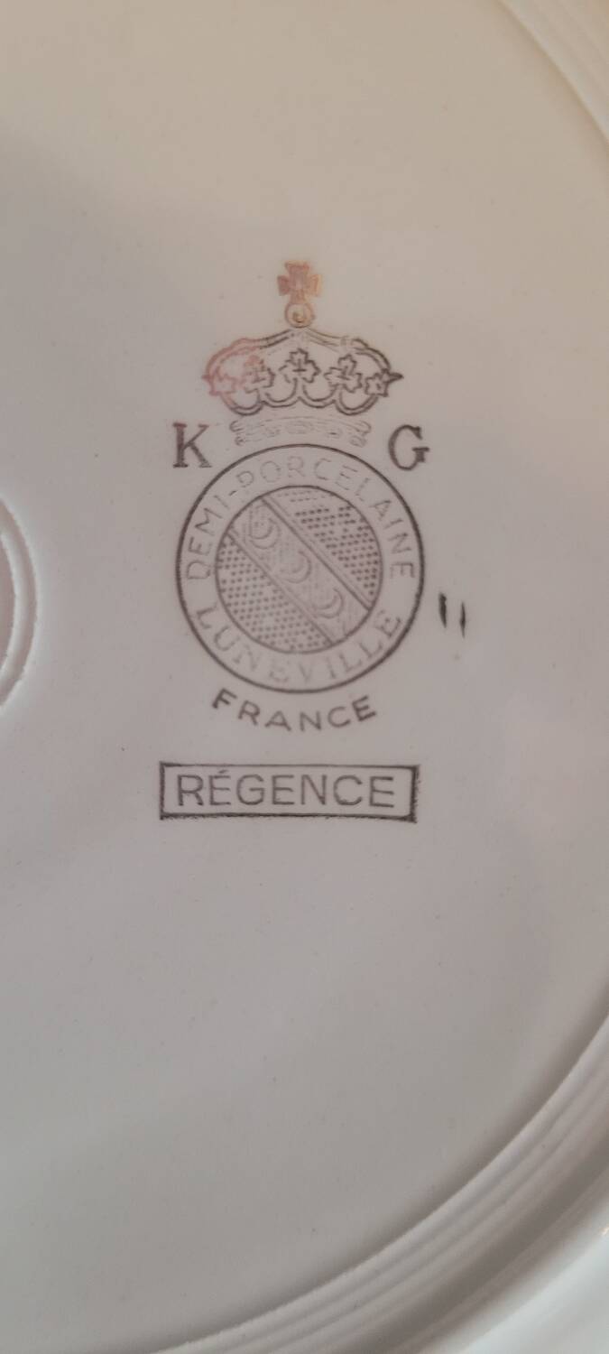 Lunéville plate service