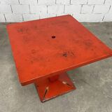 Pair of Tolix Kub model tables from the 1950s