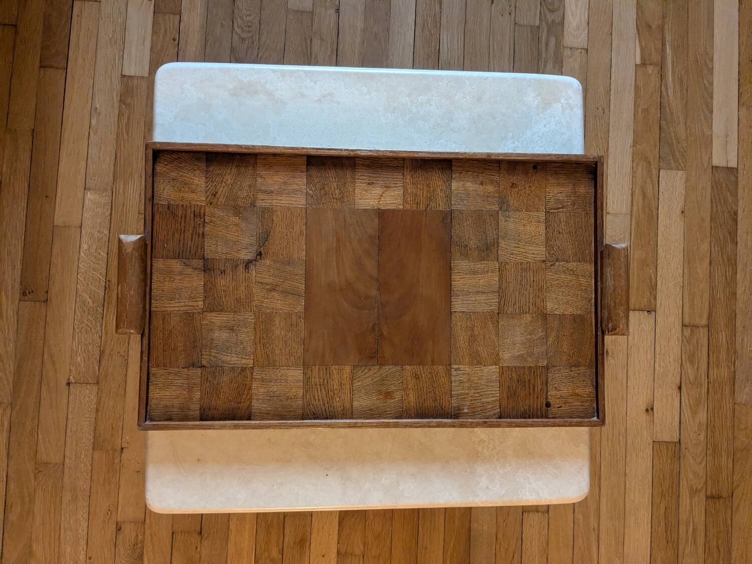 Wooden vintage platter