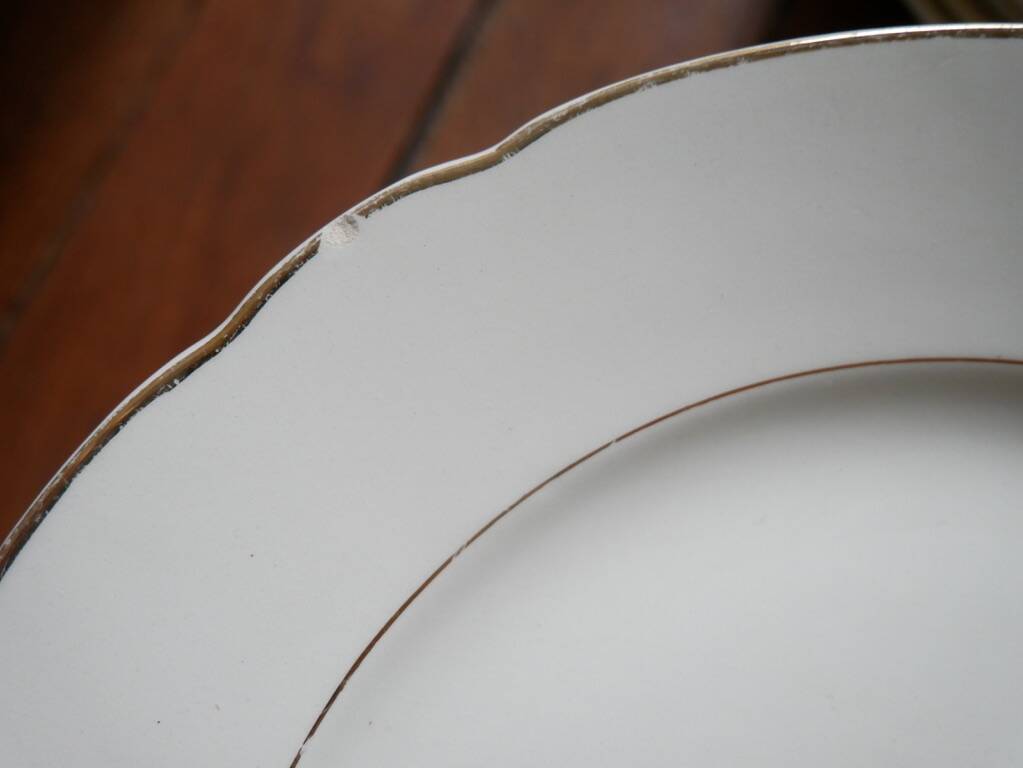 Villeroy and Boch ivory and gold edging service 52 pcs
