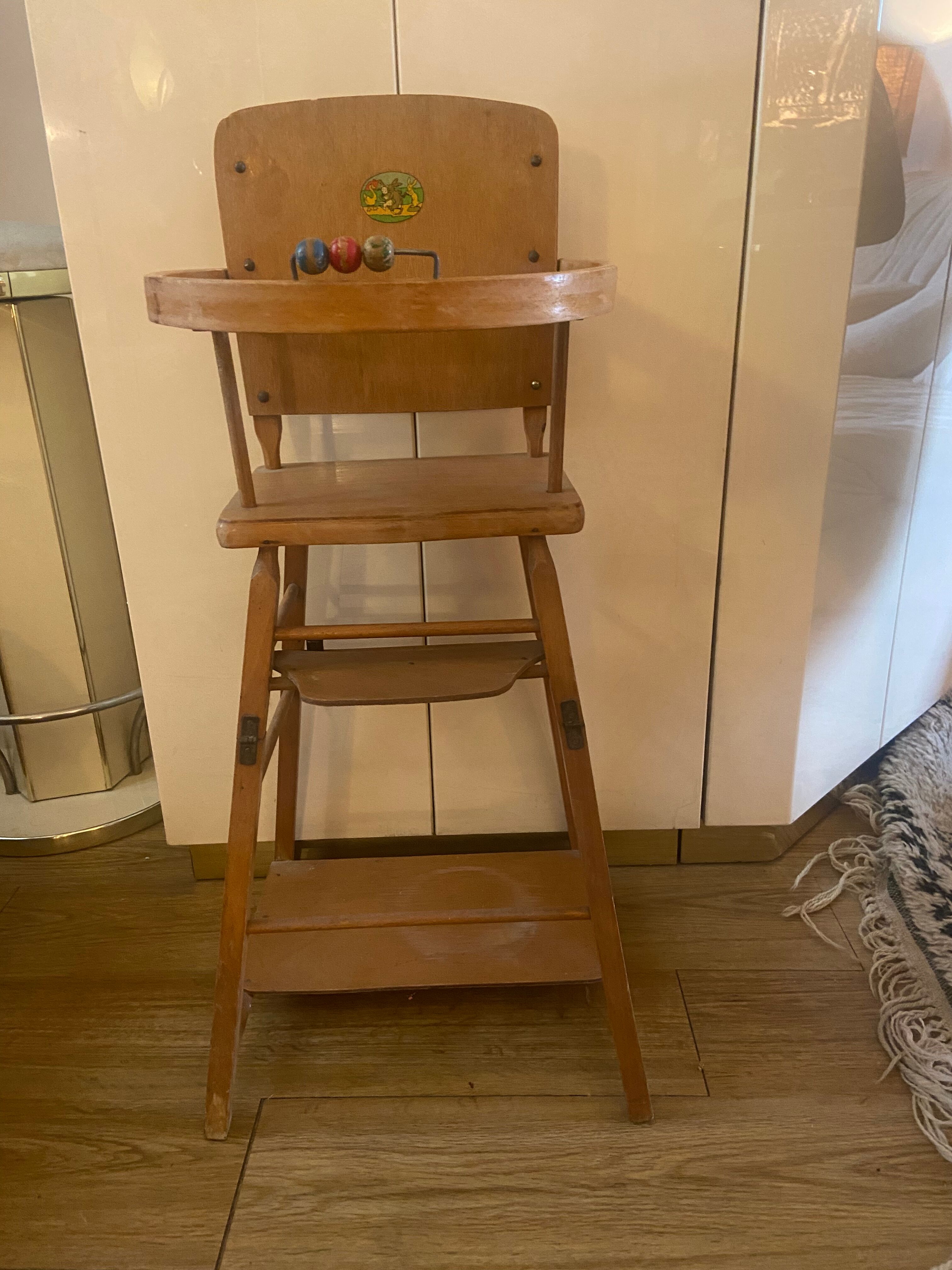 Vintage doll high chair