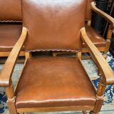 Set of 8 Renaissance-style armchairs.