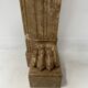 Napoleon III fireplace with claw feet in speckled marble, 19th century.