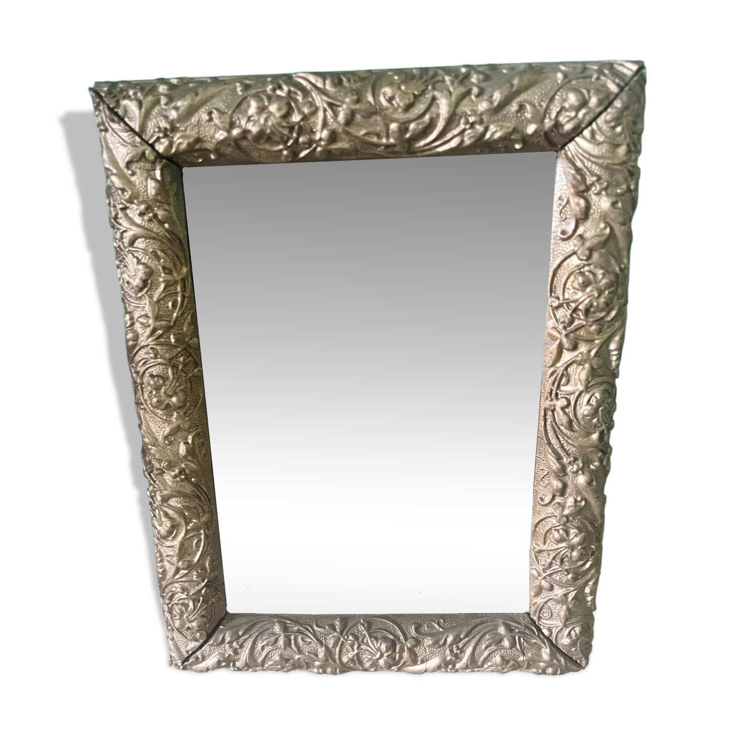Petit miroir bois doré