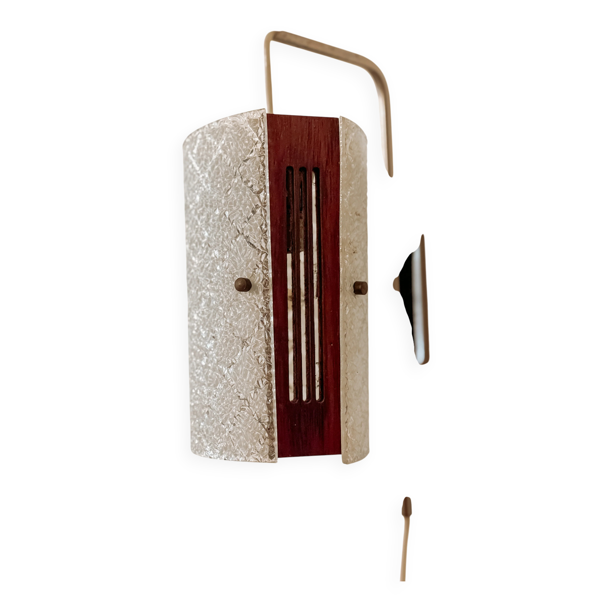 Mid-Century wall-mounted sconce in glass, 1960s
