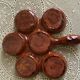 Brown clay appetizer dish