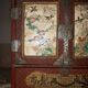 Japanese cabinet in cinnabar red lacquer, Japan Meiji era