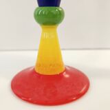 Pair of Blue Murano Glass Flutes by Bisazza & Rotella, Italy 2000