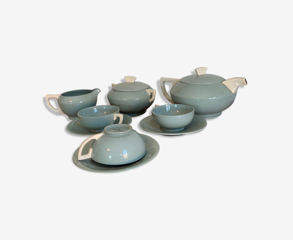 Tea set D.V. Sarreguemines Art Deco