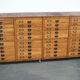 German beech apothecary cabinet, 1930s