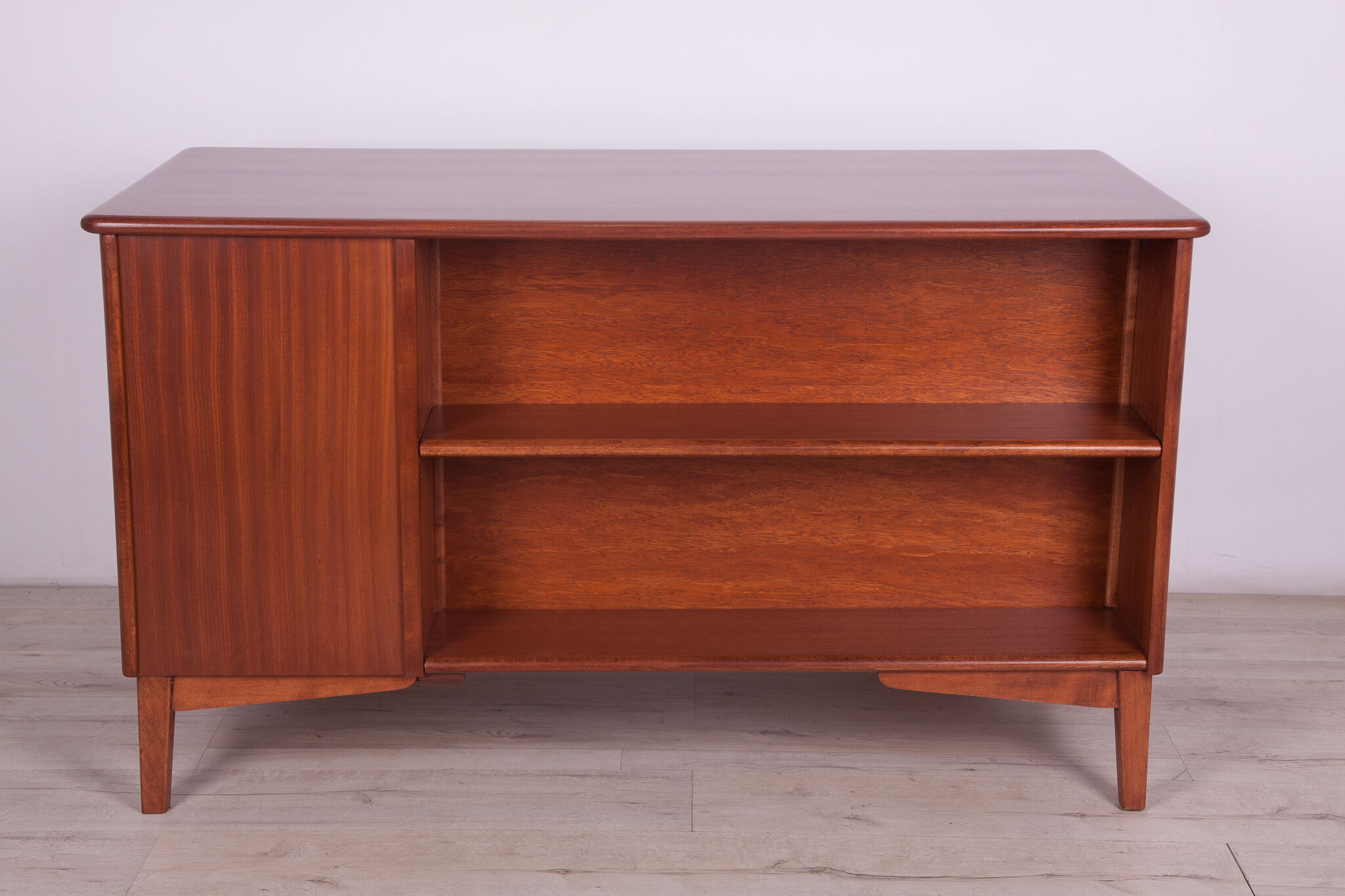 Art Deco Freestanding Teak Desk, 1960s