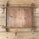 Mirror turned wood vintage bamboo