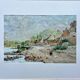 Tableau impressionniste - Aquarelle et gouache - École française vers 1900