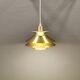 Small hanging lamp from Danish Top-lamps, in brass colored aluminum, produced in the 1980s