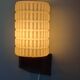 Wall lamp in opaline and vintage teak