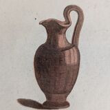 Ancient antique pottery engraving