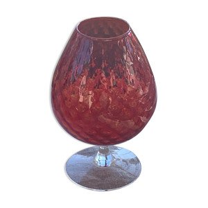 Vase empoli en verre - rouge