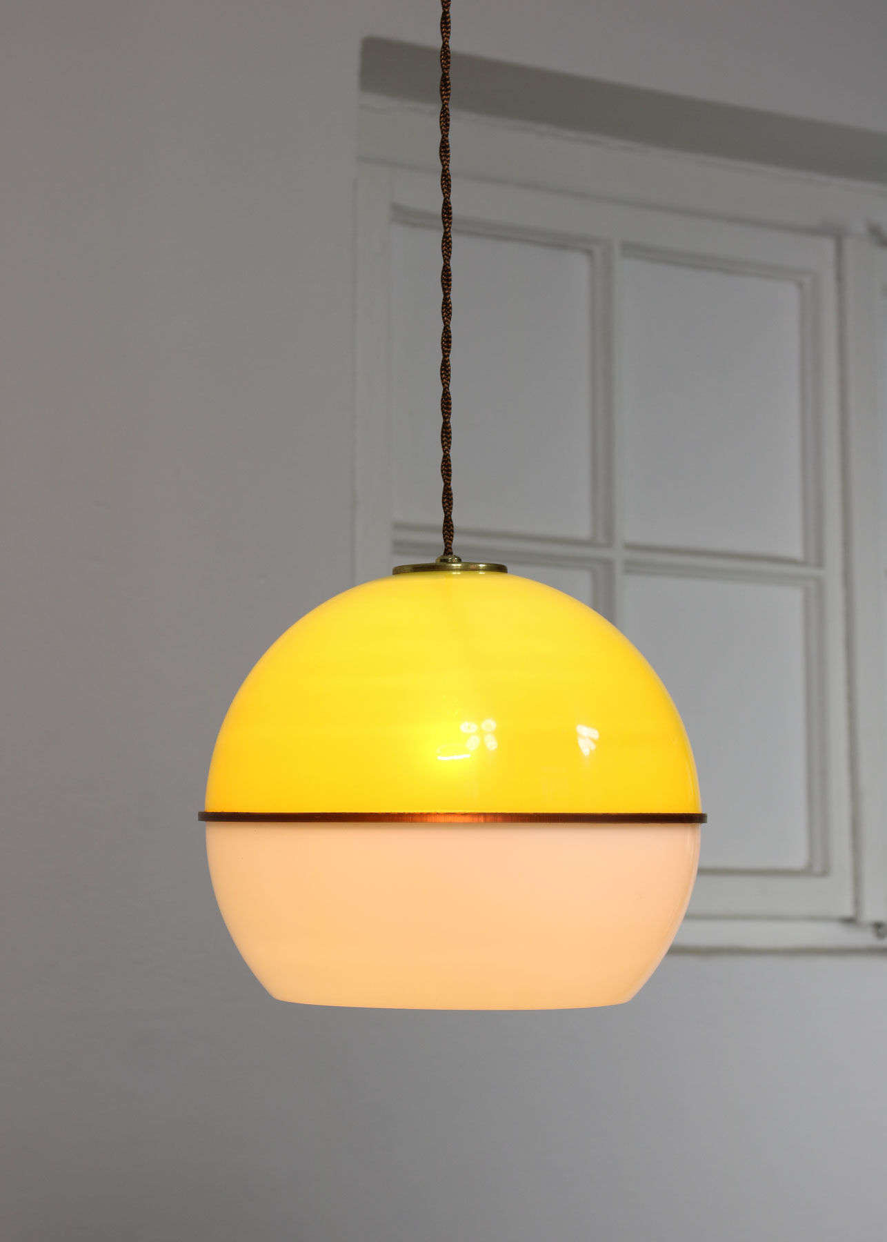 Space-age Plexiglass Pendant Lamp, 1970s