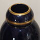 Vase 30s blue of Sèvres and gold Ste Radégonde or Tours Pinon (unsigned)