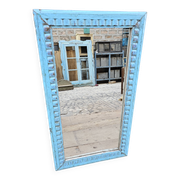 Antique Art Deco mirror in Burmese teak.