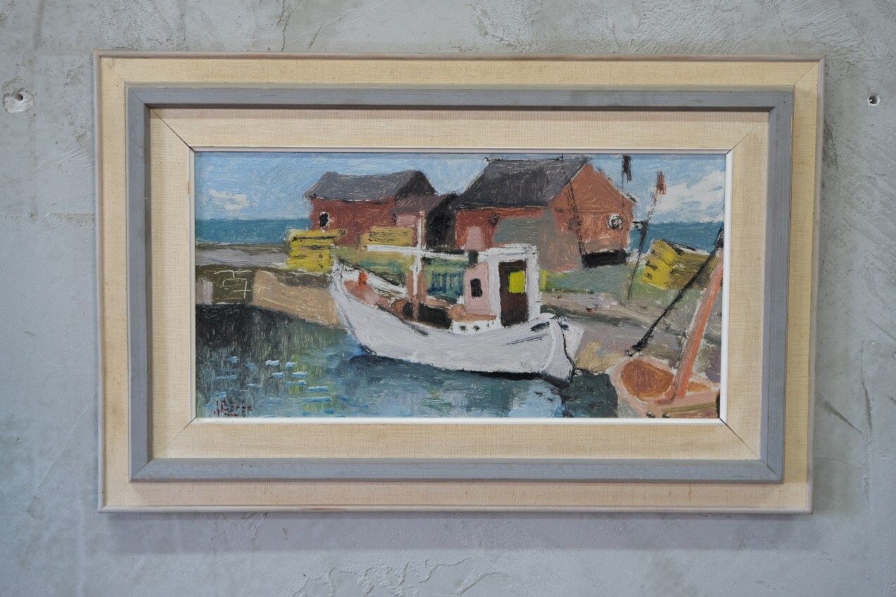 John Börén, Swedish Modern Painting, 1960s, Oil on Panel, Framed.