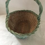 Spring wicker basket