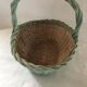 Spring wicker basket