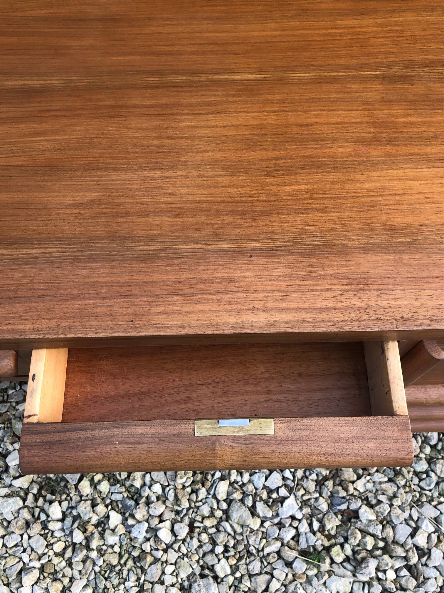 modernist teak desk