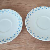 2 saucers or dessert plates - Vintage