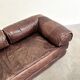 Vintage leather sofa / daybed, 1970s