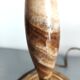 Art Nouveau lamp in alabaster and gilded metal