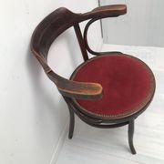 Old curved wooden chair