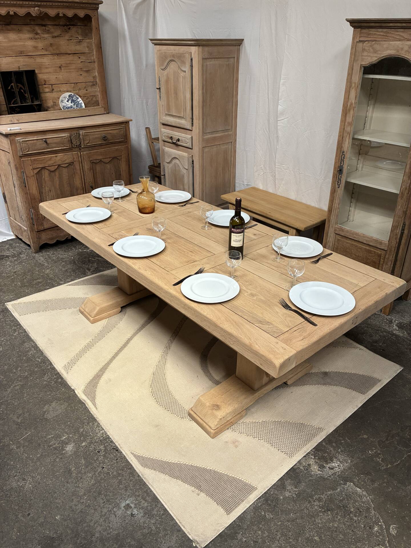 Monastery table in solid oak