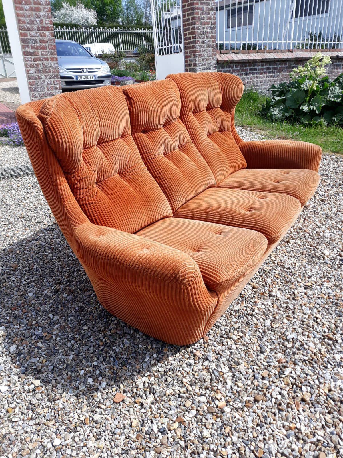 Steiner corduroy sofa