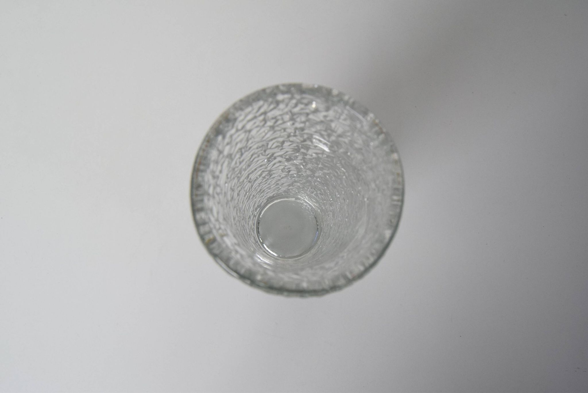 Vintage Pressed Glass Vase by Václav Hanuš for Sklo Union Libochovice, 1970's.