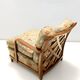 Pair of Olive Green Fabric Armchairs by Paolo Buffa with Walnut Frame