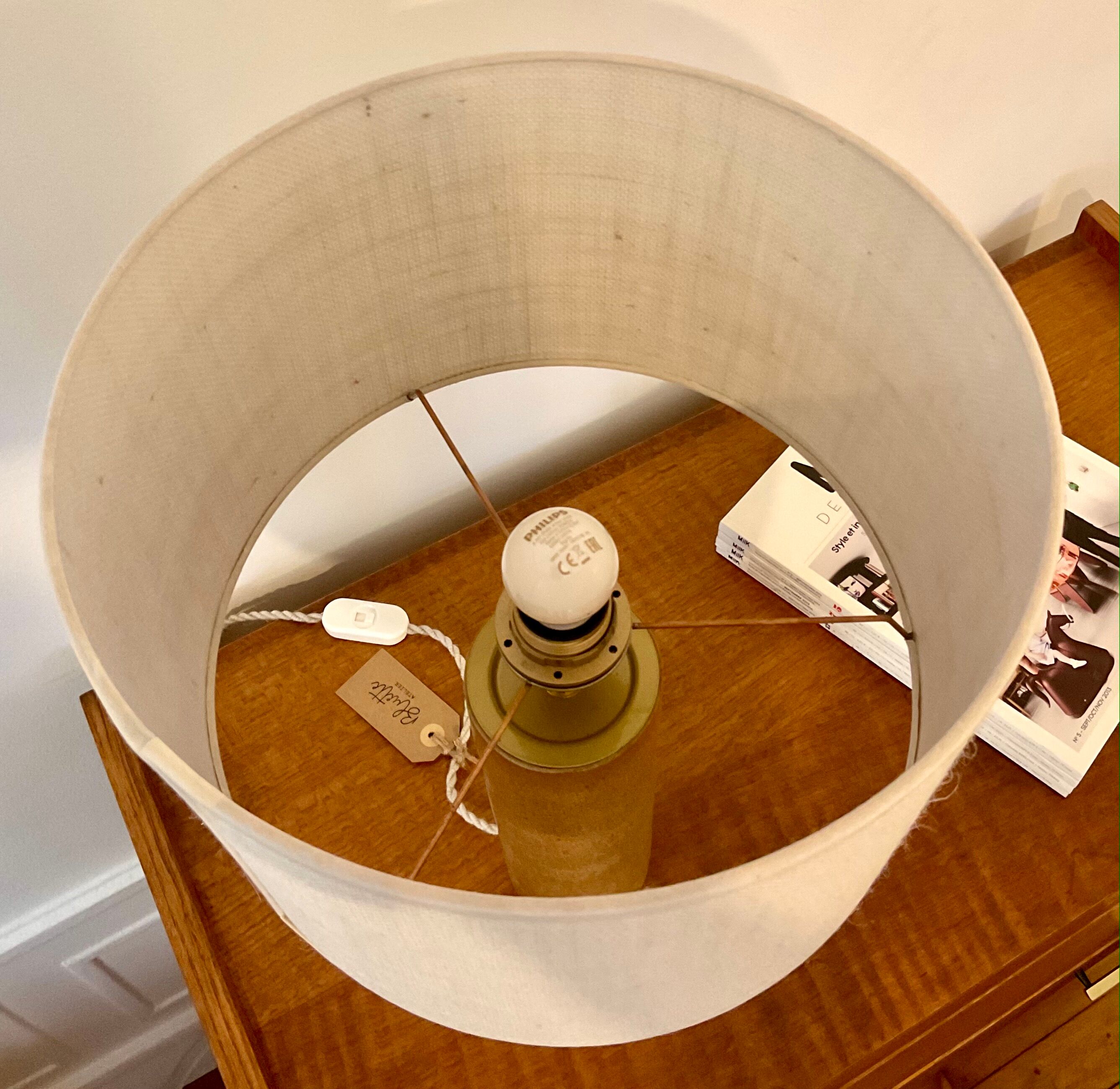 Lampe en grès