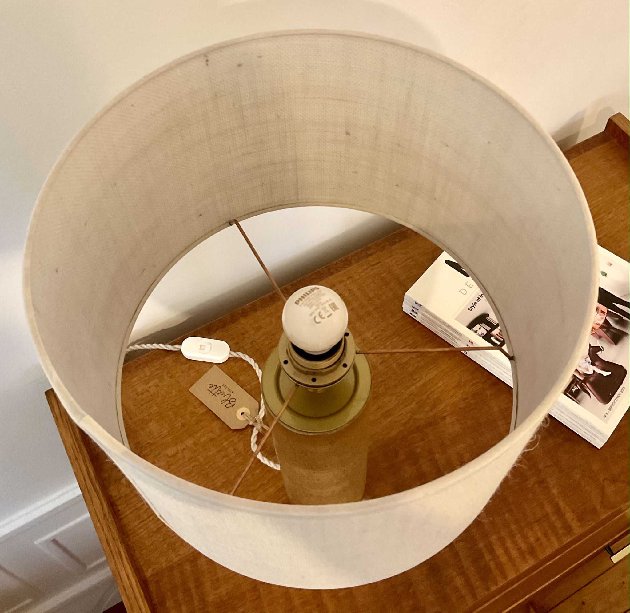 Lampe en grès