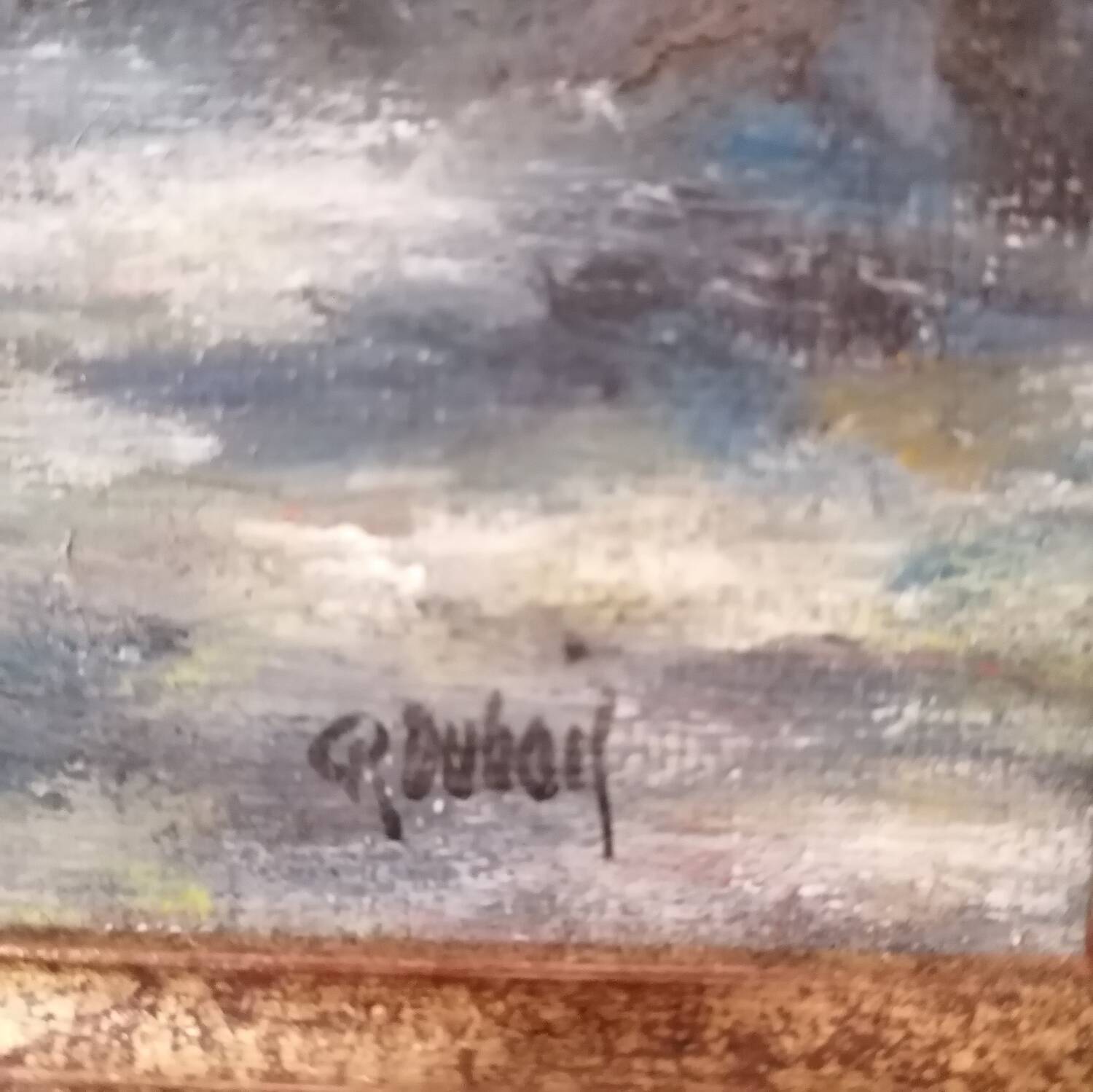 Oil painting on canvas Raphael Dubois