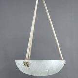 Chandelier / Basin by Noverdy, Silvered Bronze Mount, Art Deco, c. 1930