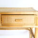 Rattan and wicker console, two drawers