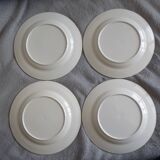 4 advertising plates Yoplait- The 3 musketeers