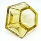 Art Deco vase, citrine crystal, designed by R. Hlousek, Moser, Czechoslovakia, 1930s