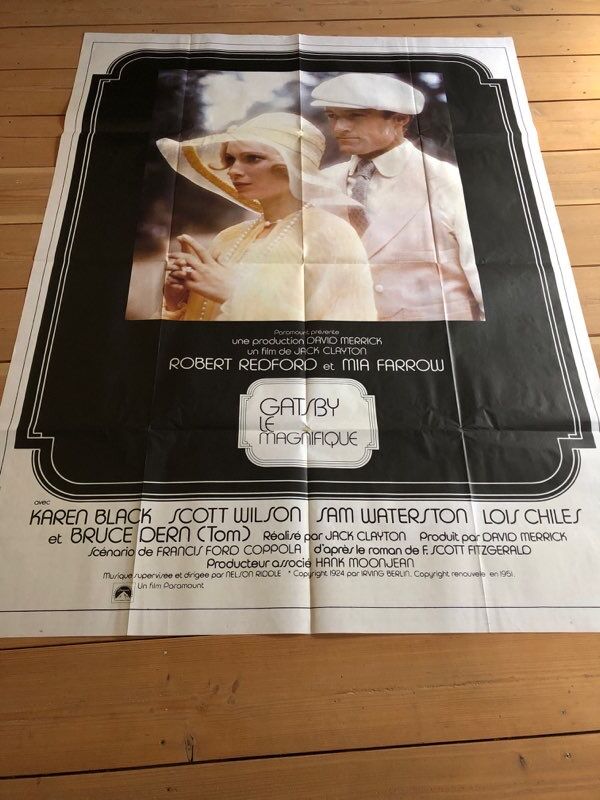 Jack Clayton 120X160 120X160 1974 poster "Gatsby the Magnificent"
