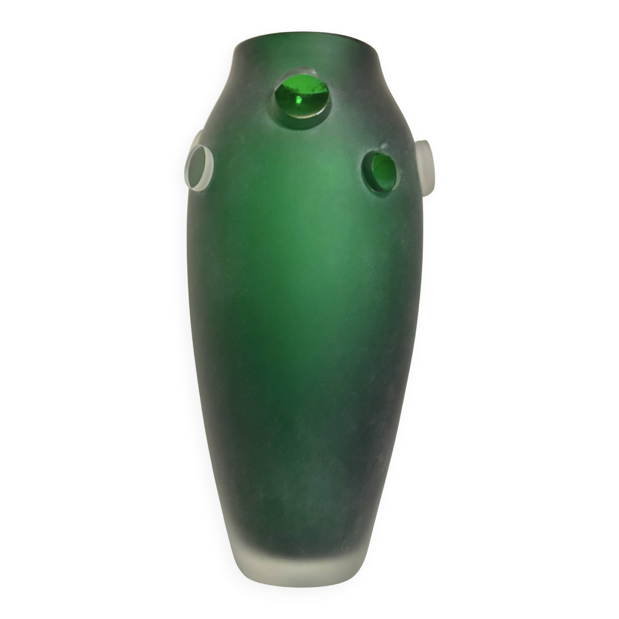 Blown glass sculpture vase, Fernando Agostinho 1999