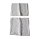 Pair Antique damask napkins white Monograms C C