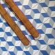 Pair of antique wooden skis