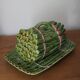Saucer in the shape of asparagus